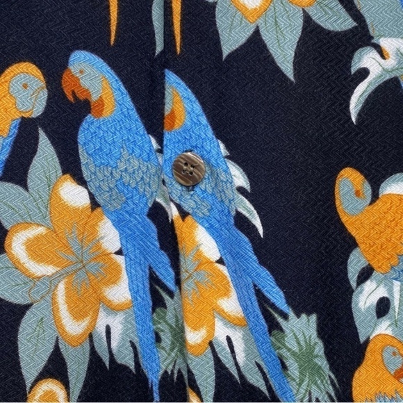 Vintage Koko Knot Resort Wear Parrot Hawaiian Button-Up Shirt Sz XL - Picture 4 of 7